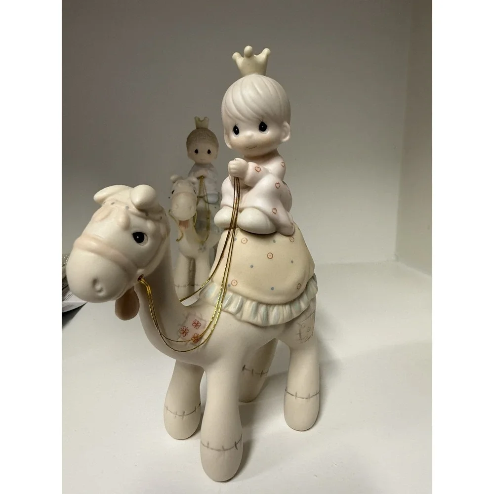 Precious Moments 1987 Nativity #108243 They Followed The Star 3pc set Camels